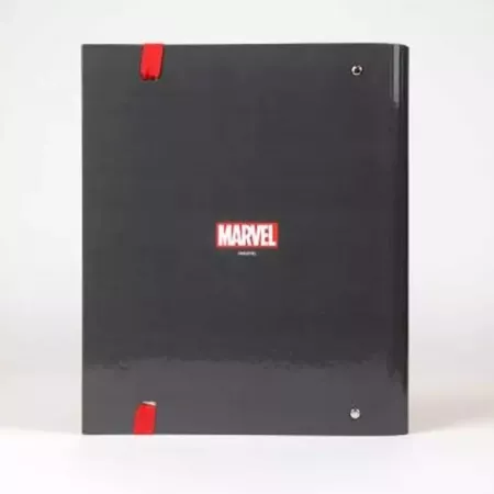 Carpeta Marvel Vengadores A4 negra, cierre con goma oficial Carpeta Marvel Vengadores A4 negra, cierre con goma oficial