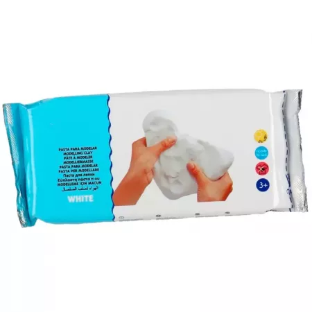 Pasta para Modelar 250g Blanca, Secado al Aire y No Tóxica Pasta para Modelar 250g Blanca, Secado al Aire y No Tóxica
