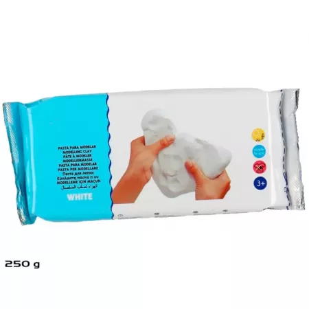 Pasta para Modelar 250g Blanca, Secado al Aire y No Tóxica Pasta para Modelar 250g Blanca, Secado al Aire y No Tóxica