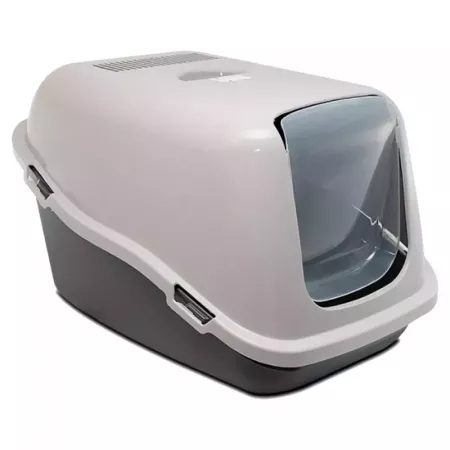 Arenero Cubierto para Gatos Ventilado, Resistente y Práctico