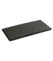 Tradineur - Bandeja rectangular de pizarra - Plato para hostelería, servicio y degustación - Canto rústico - Tabla de piedra natural para servir aperitivos - 40 x 20 cm