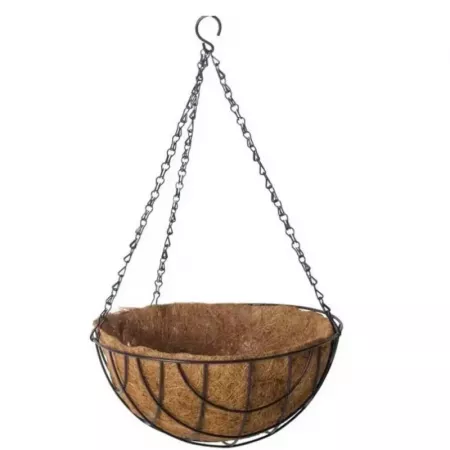 Macetero Colgante Coco y Metal 30 cm – Decoración Resistente Macetero Colgante Coco y Metal 30 cm – Decoración Resistente