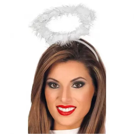 Diadema Corona de Ángel Blanca y Roja – Talla Única Adults Diadema Corona de Ángel Blanca y Roja – Talla Única Adults