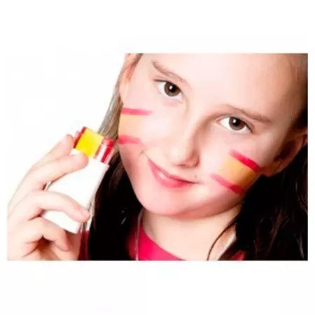 Pintura Facial Bandera España, Roja y Amarilla, Fácil y Lavable Pintura Facial Bandera España, Roja y Amarilla, Fácil y Lavable