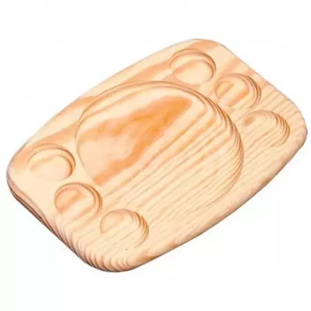 Bandeja de Madera Natural 6 Huecos + Central Ø15 cm Bandeja de Madera Natural 6 Huecos + Central Ø15 cm