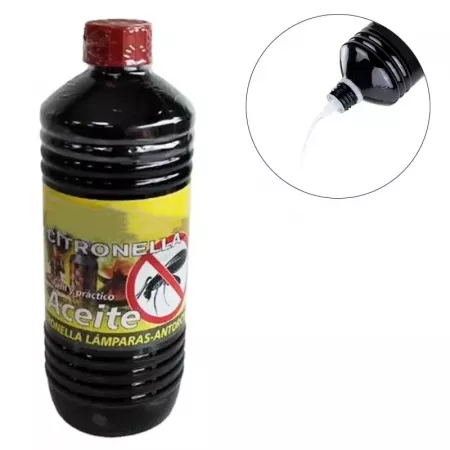Aceite Citronella 750ml para Lámparas, Sin Humo y Repelente Aceite Citronella 750ml para Lámparas, Sin Humo y Repelente