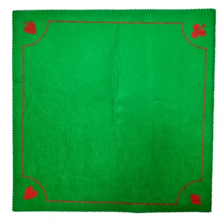 Tapete de Póker Verde 50x50 cm Enrollable y Suave Tapete de Póker Verde 50x50 cm Enrollable y Suave