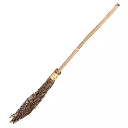 Escoba de Bruja Madera 91 cm, Perfecta para Halloween y Carnaval Escoba de Bruja Madera 91 cm, Perfecta para Halloween y Carnaval