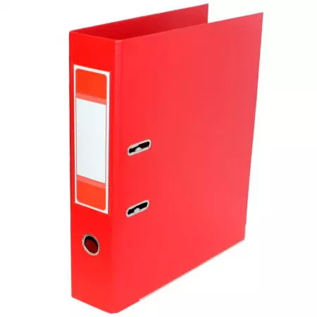 Archivador A-Z rojo resistente con palanca y doble anilla Archivador A-Z rojo resistente con palanca y doble anilla