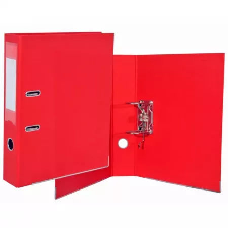 Archivador A-Z rojo resistente con palanca y doble anilla Archivador A-Z rojo resistente con palanca y doble anilla