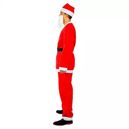 Disfraz Papá Noel Adulto 14+ Completo en Poliéster Navidad Disfraz Papá Noel Adulto 14+ Completo en Poliéster Navidad