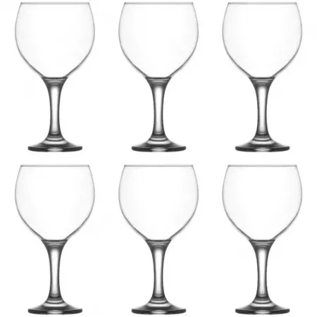 Set 6 Copas Misket 260 ml Cristal Elegantes y Aptas Lavavajillas Set 6 Copas Misket 260 ml Cristal Elegantes y Aptas Lavavajillas
