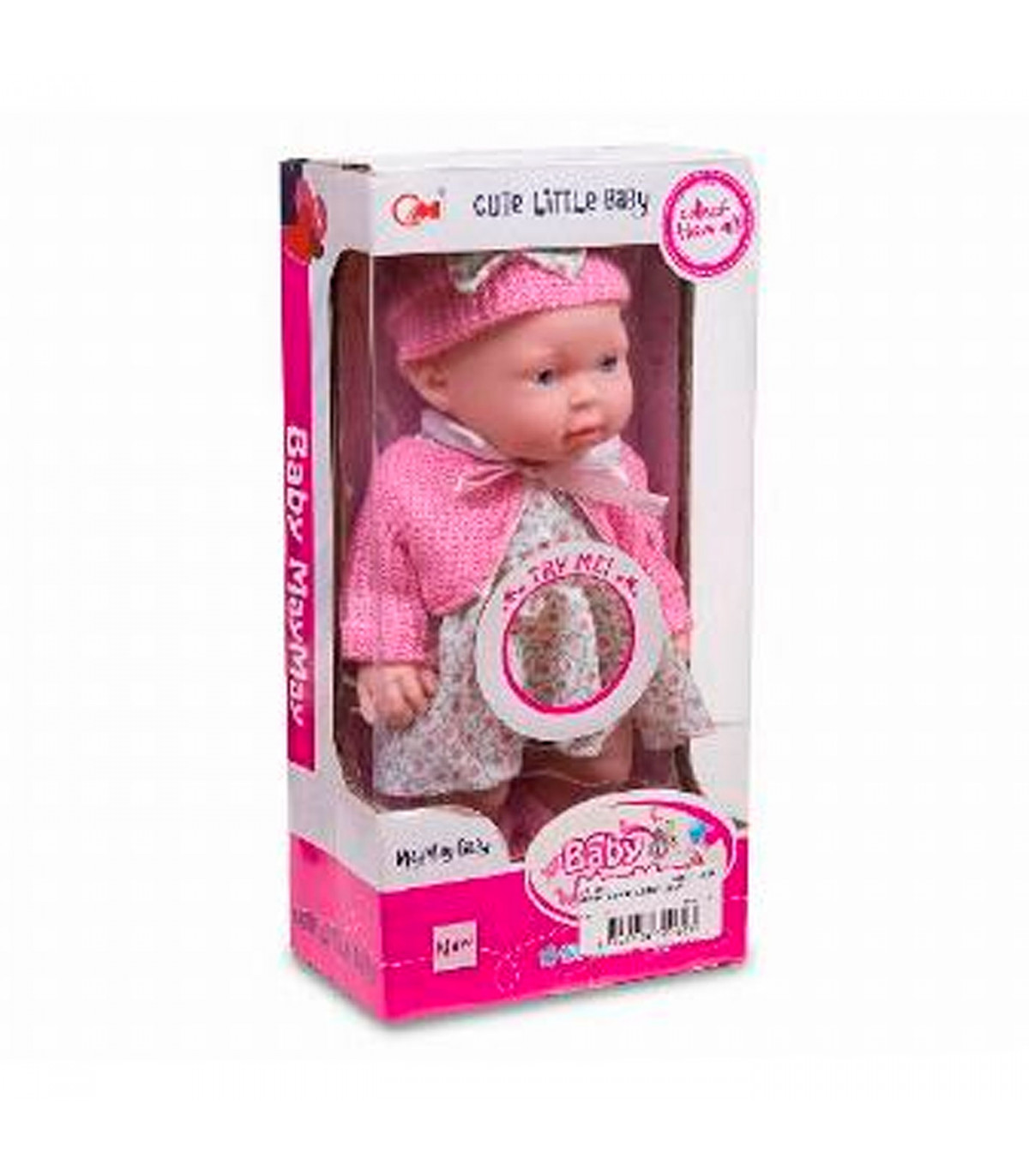Toinsa - Muñeco bebé con sonido y accesorios de ropa surtidos