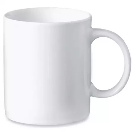 Taza clásica cerámica 330 ml blanca, resistente y práctica Taza clásica cerámica 330 ml blanca, resistente y práctica