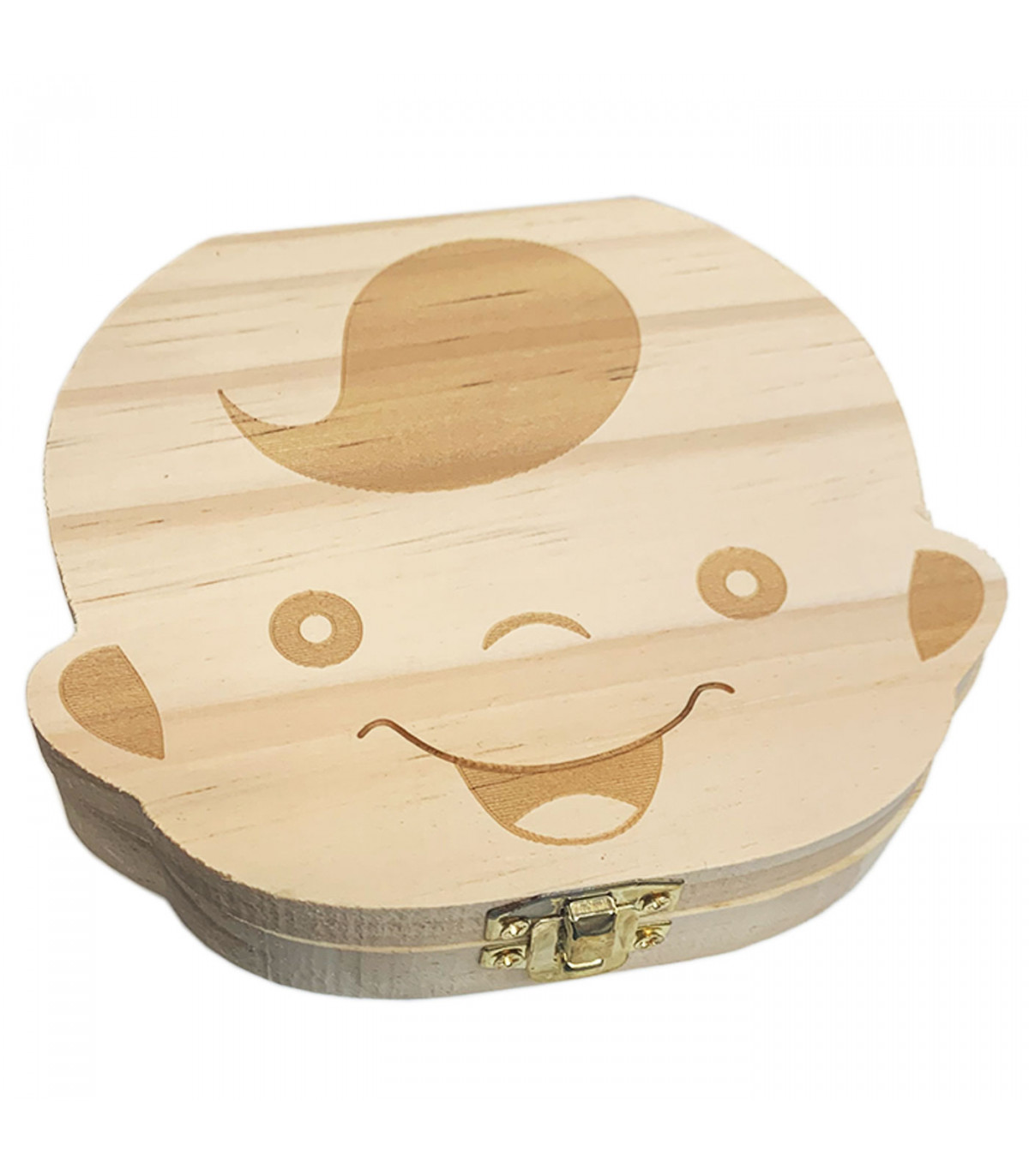 Caja de madera para guardar dientes de leche, bote y pinza incluidos,  regalo para niños, almacenaje huecos para dientes, 12,7 x