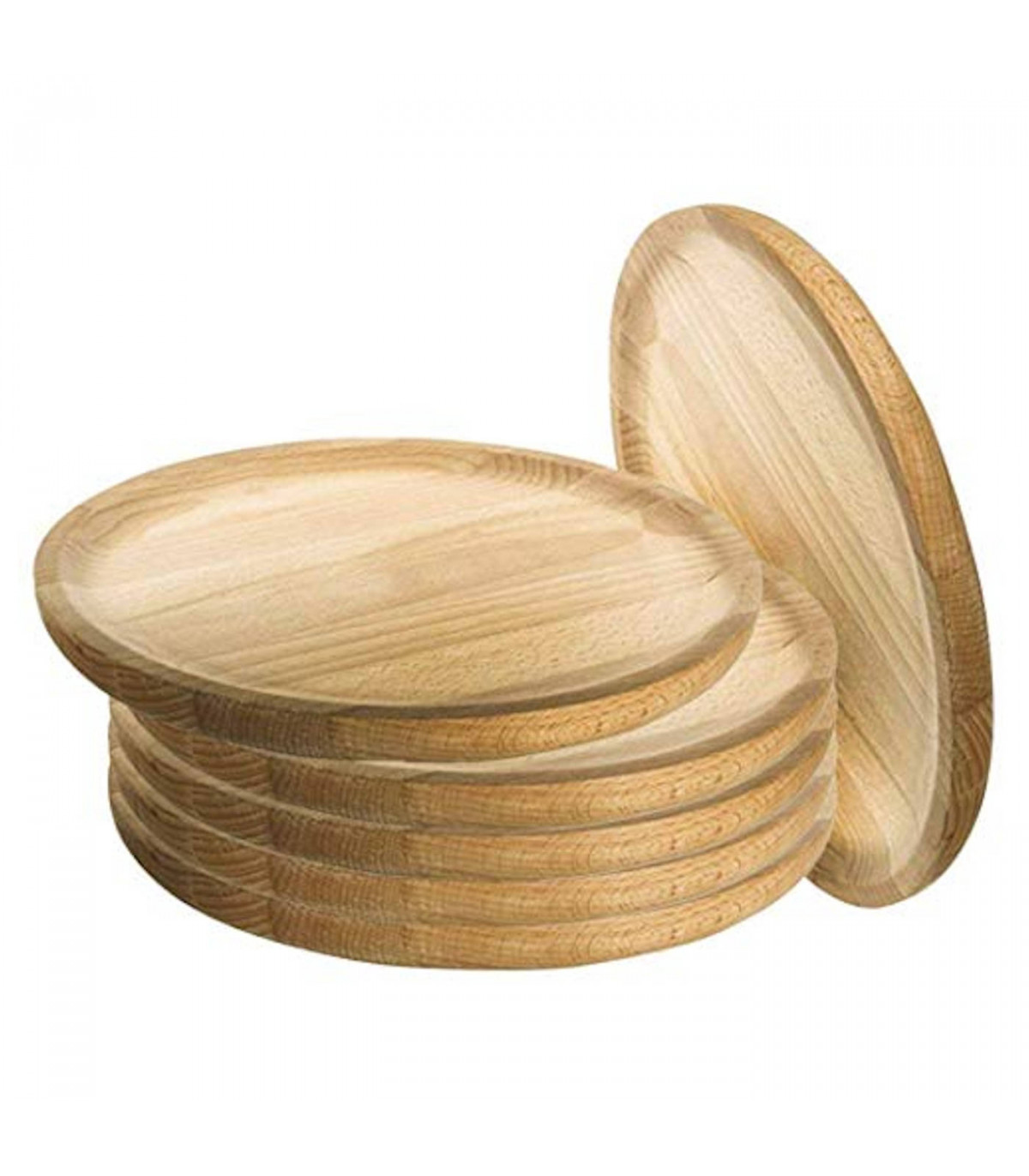 Artema - Pack de 6 platos de madera especial para pulpo, de 21,7 cm de  diámetro, para el hogar o hostelería. Set de 6 recipient