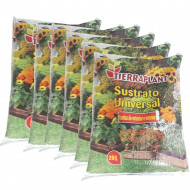 Tierraplant - Pack de 6 bolsas de sustrato universal de 20 litros cada una, 61 x 25 x 31 cm