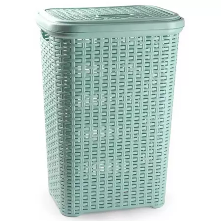 Cesto Ropa Sucia 60L Verde Pastel Ligero con Tapa España Cesto Ropa Sucia 60L Verde Pastel Ligero con Tapa España