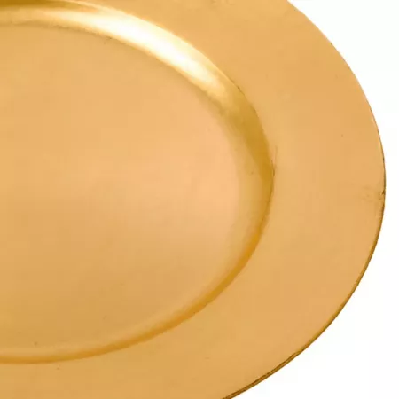 Bajoplato dorado 33x1,5 cm resistente y reutilizable Navidad Bajoplato dorado 33x1,5 cm resistente y reutilizable Navidad