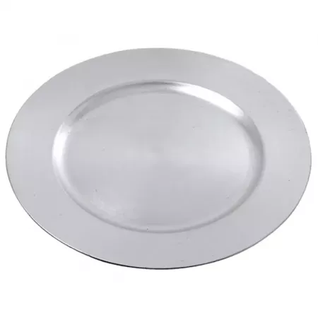 Bajoplato Plateado Reutilizable 33x1,5 cm Ideal Navidad Bajoplato Plateado Reutilizable 33x1,5 cm Ideal Navidad