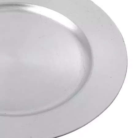 Bajoplato Plateado Reutilizable 33x1,5 cm Ideal Navidad Bajoplato Plateado Reutilizable 33x1,5 cm Ideal Navidad