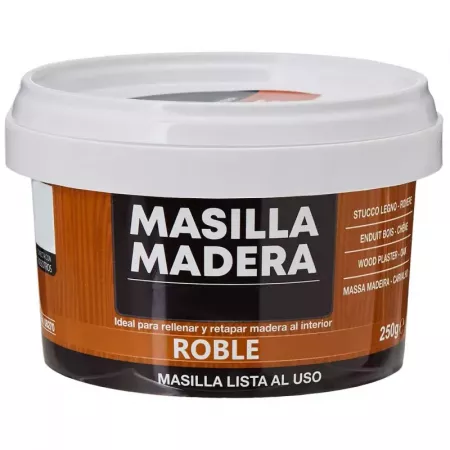 Masilla para Madera Roble 250g | Secado Rápido y Profesional Masilla para Madera Roble 250g | Secado Rápido y Profesional