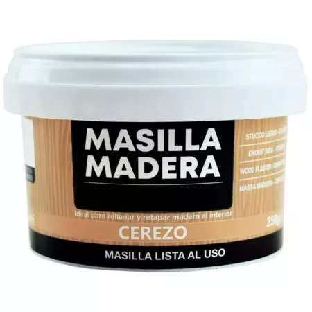 Masilla Madera Cerezo 250g Secado Rápido Alta Adherencia Masilla Madera Cerezo 250g Secado Rápido Alta Adherencia