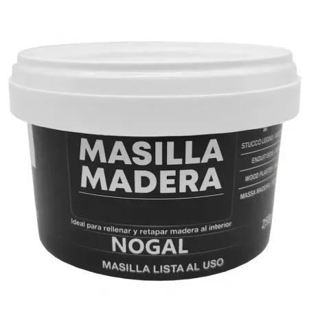 Masilla Madera Nogal 250g Rápida y Reforzada para Interior Masilla Madera Nogal 250g Rápida y Reforzada para Interior