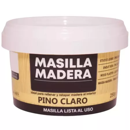 Masilla para madera pino claro 250g – Rápida y fácil uso Masilla para madera pino claro 250g – Rápida y fácil uso