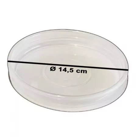 Plato Transparente para Maceta 14,5 cm - Resistente y Práctico Plato Transparente para Maceta 14,5 cm - Resistente y Práctico