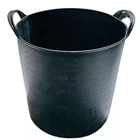 Capazo 26L Negro con 2 Asas Reforzadas de Polietileno Reciclado Capazo 26L Negro con 2 Asas Reforzadas de Polietileno Reciclado