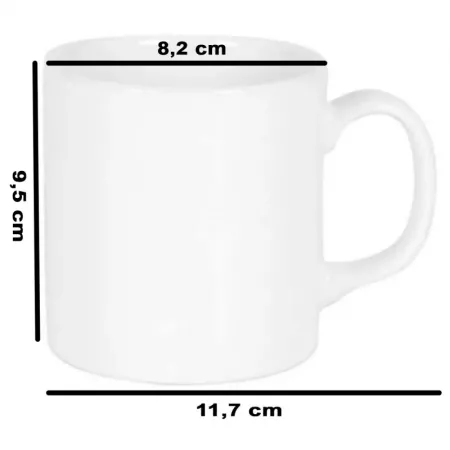 Taza Blanca Clásica 310 ml | Cerámica Microondas y Lavavajillas Taza Blanca Clásica 310 ml | Cerámica Microondas y Lavavajillas