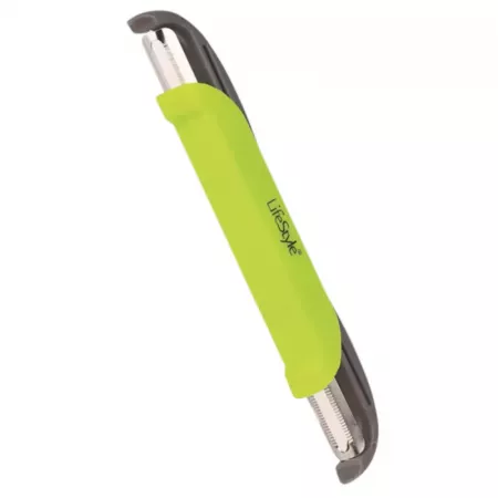 Pelador vertical acero inoxidable verde, compacto y duradero Pelador vertical acero inoxidable verde, compacto y duradero