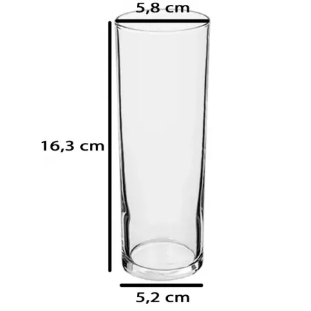 Pack 6 vasos de tubo 31 cl con base gruesa aptos lavavajillas Pack 6 vasos de tubo 31 cl con base gruesa aptos lavavajillas