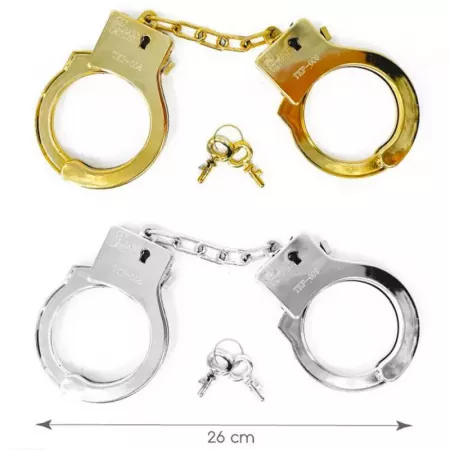 Esposas Plásticas Ajustables 9 cm con 2 Llaves – Color Aleatorio Esposas Plásticas Ajustables 9 cm con 2 Llaves – Color Aleatorio