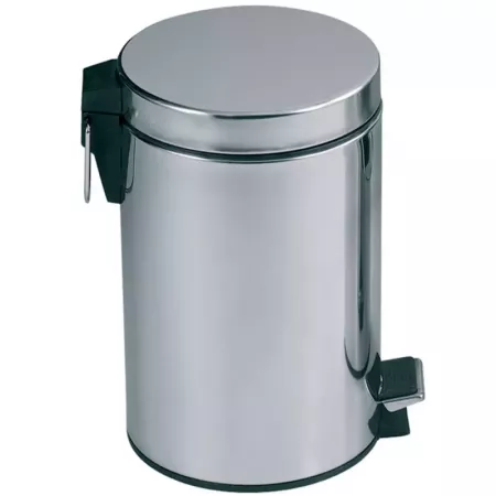 Papelera acero inoxidable 5L con pedal, tapa y cubo extraíble Papelera acero inoxidable 5L con pedal, tapa y cubo extraíble