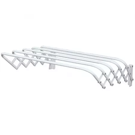 Tendedero Pared Extensible Blanco 5 m Acero Resistente Tendedero Pared Extensible Blanco 5 m Acero Resistente