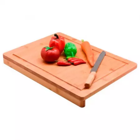 Tabla de cortar bambú 45x33 cm, resistente y sostenible Tabla de cortar bambú 45x33 cm, resistente y sostenible