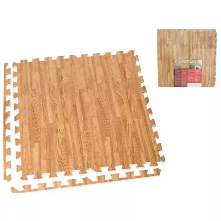 Baldosas Goma EVA Madera 62x62 cm - Pack 4 Antideslizante Baldosas Goma EVA Madera 62x62 cm - Pack 4 Antideslizante