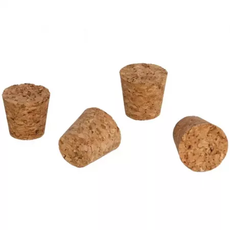 Pack 4 Tapones Corcho Cónicos Seguros para Garrafas y Frascos Pack 4 Tapones Corcho Cónicos Seguros para Garrafas y Frascos