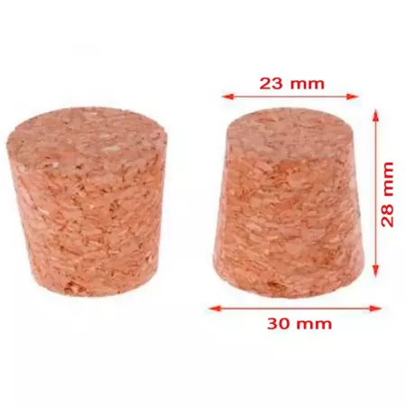 Pack 4 Tapones Corcho Cónicos Seguros para Garrafas y Frascos Pack 4 Tapones Corcho Cónicos Seguros para Garrafas y Frascos