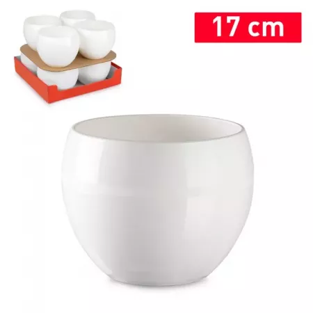 Maceta Coco Blanco Roto Ø17x13 cm – Elegancia Minimalista Maceta Coco Blanco Roto Ø17x13 cm – Elegancia Minimalista