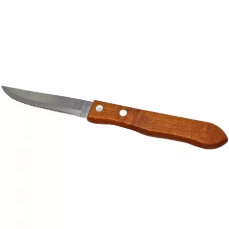 Cuchillo Sierra Carne 20,5 cm Acero Inoxidable Mango Madera Cuchillo Sierra Carne 20,5 cm Acero Inoxidable Mango Madera