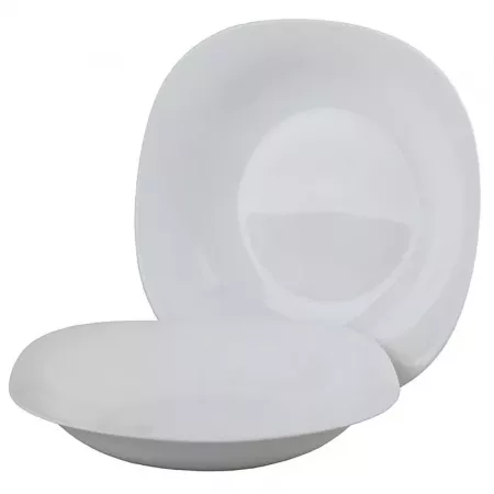 Plato Hondo Parma 22 cm Cerámica Blanca Resistente Plato Hondo Parma 22 cm Cerámica Blanca Resistente