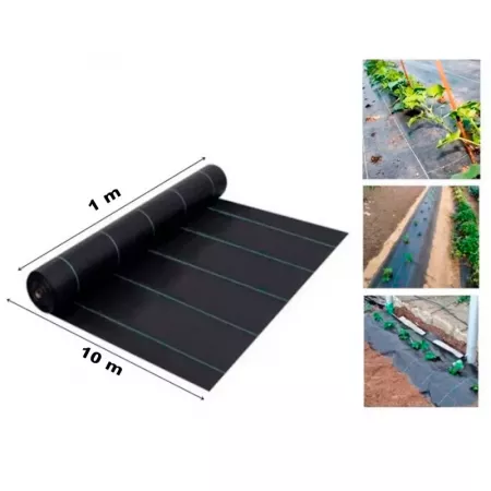 Malla Antihierbas 1x10m Transpirable, Duradera y UV Malla Antihierbas 1x10m Transpirable, Duradera y UV