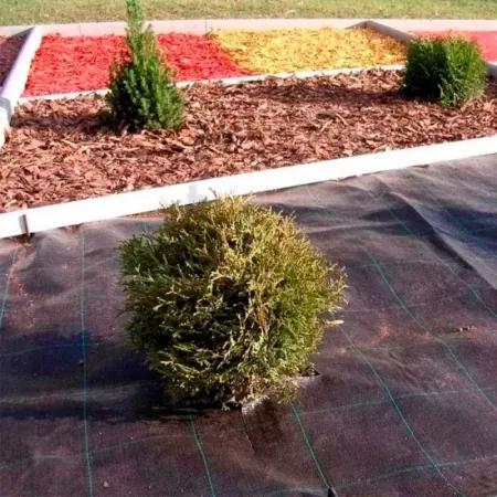 Malla antihierbas 1x50m, duradera y fácil de usar para jardín Malla antihierbas 1x50m, duradera y fácil de usar para jardín