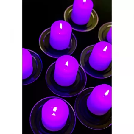Vela Taco Lavanda Spa 25h | Aroma Lila y Cera Premium Vela Taco Lavanda Spa 25h | Aroma Lila y Cera Premium