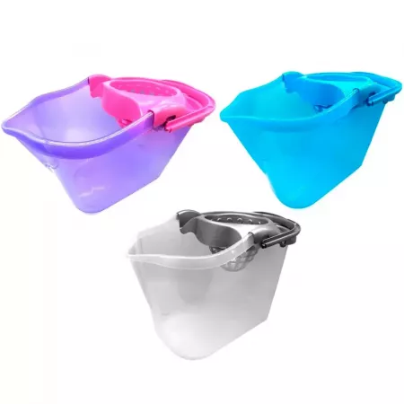 Cubo Transparente 13,5L con Escurridor y Medidor - Hecho en España Cubo Transparente 13,5L con Escurridor y Medidor - Hecho en España
