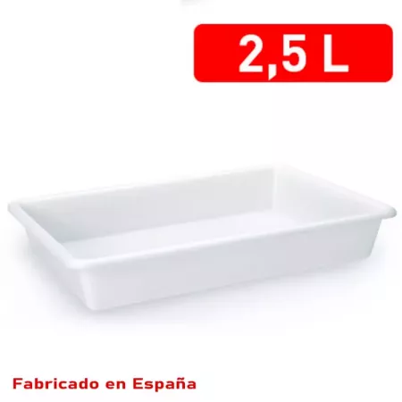 Bandeja 2,5L Blanco PP, Lavavajillas y Congelador, España Bandeja 2,5L Blanco PP, Lavavajillas y Congelador, España
