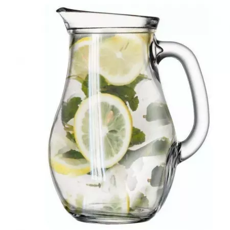 Jarra de Cristal Transparente 1L, Fácil Limpieza y Diseño Ideal Jarra de Cristal Transparente 1L, Fácil Limpieza y Diseño Ideal